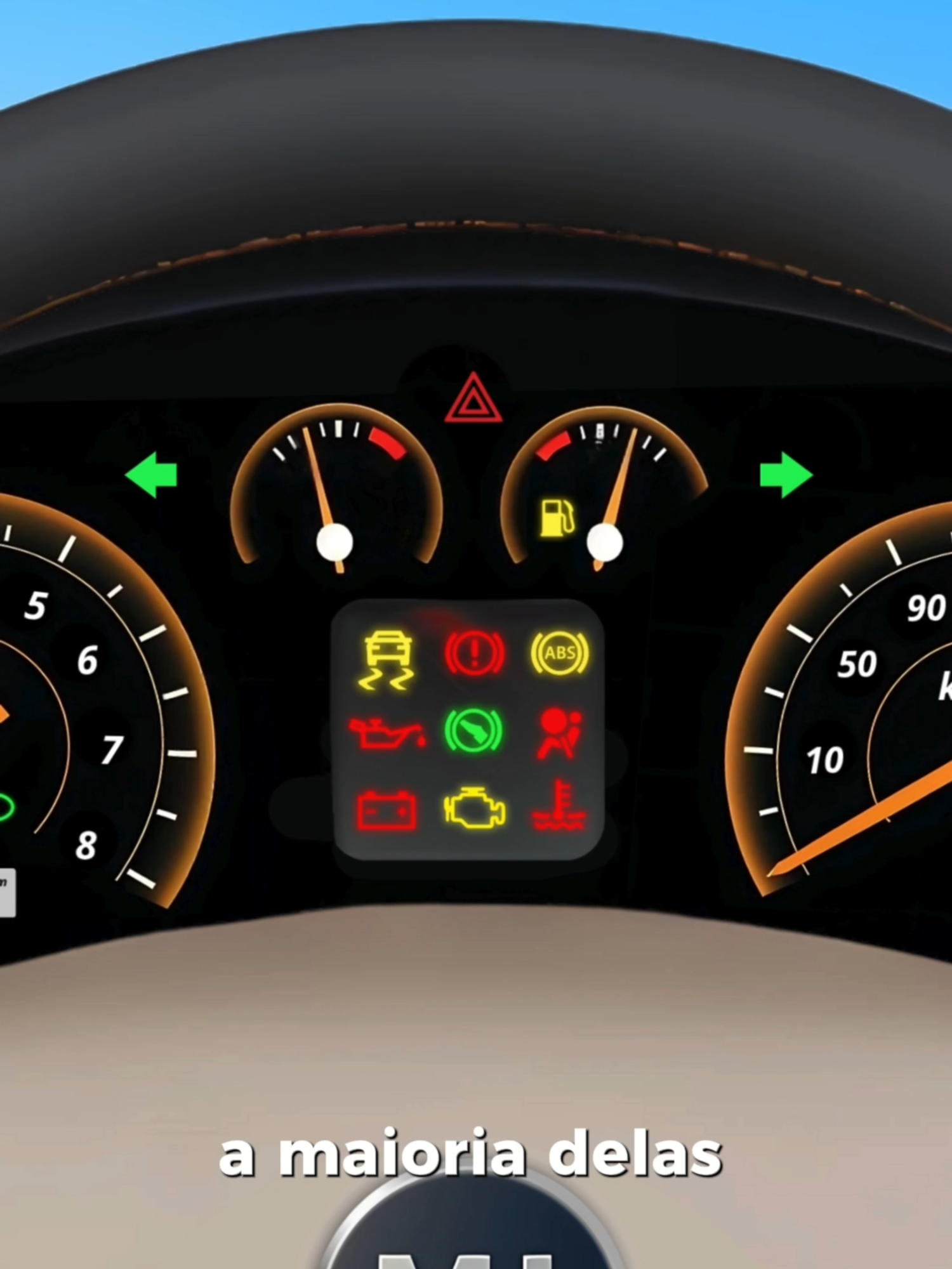 O que significam as LUZES  no painel DO CARRO?
