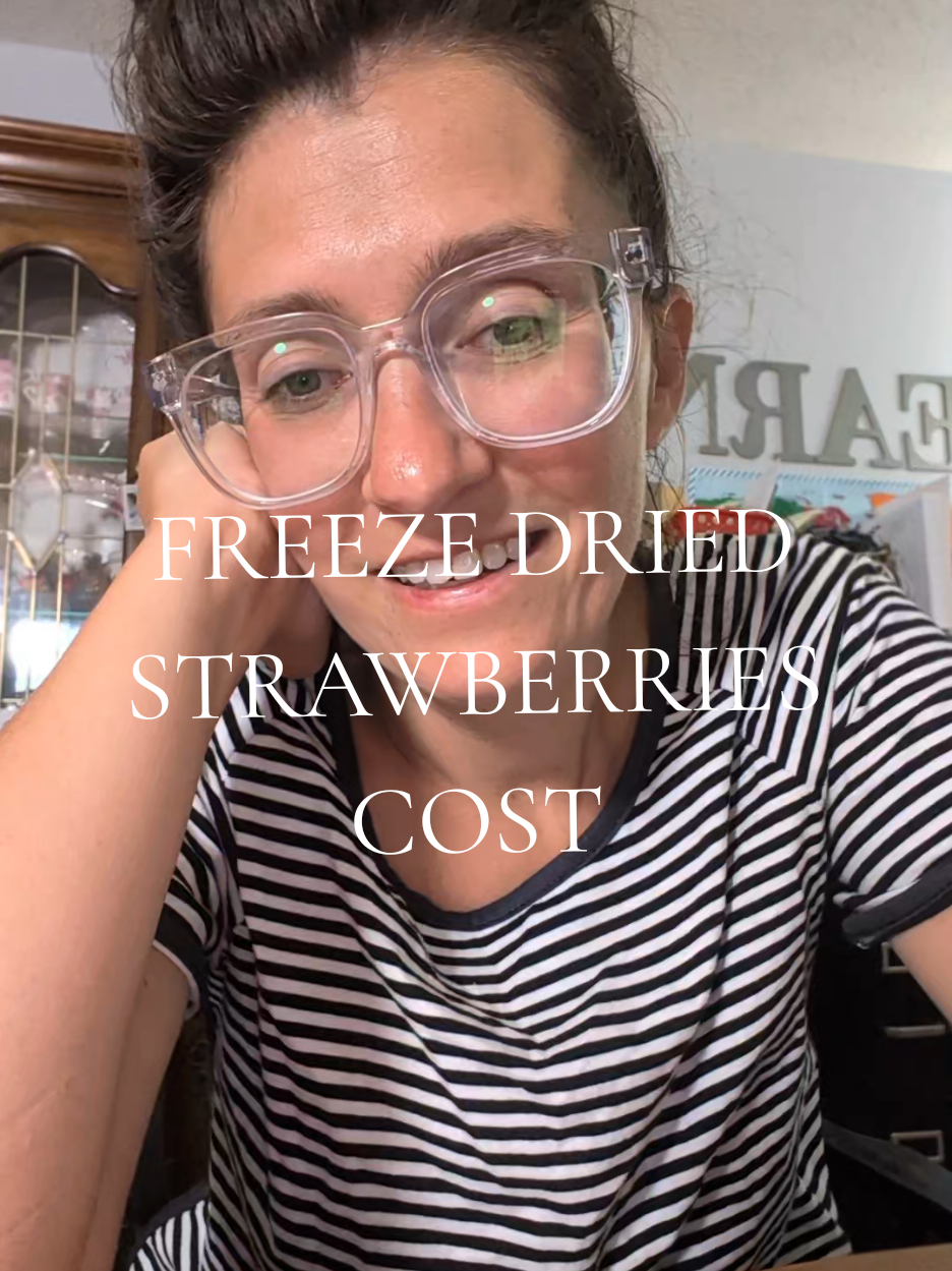 Replying to @user1548999899871 to me it's worth the cost and I can even make them myself! but I know not everyone will think it's a good price but to me, it's great! #freezedriedstrawberries #freezedry #freezedryer 