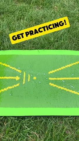 This golf training mat is perfect for you to practice at home with or even down the range! #golf #golftraining #golftrainingaids #tiktokmademebuyit 