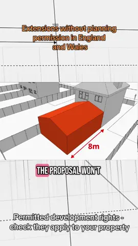 Extensions without planning permission -permitted development rights in England and Wales. Check your property has PD rights -:exclusions apply. #Home #extension #construction #building #DIY #planning #mancave 