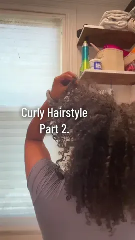 Curly Hairstyle  Part 2.  #fyp #curls #curlyhair #curlyhairroutine #curlscheck #curlspecialist #mielle #mielleorganics #curlyhairtutorial #curlyhairstyleideas 