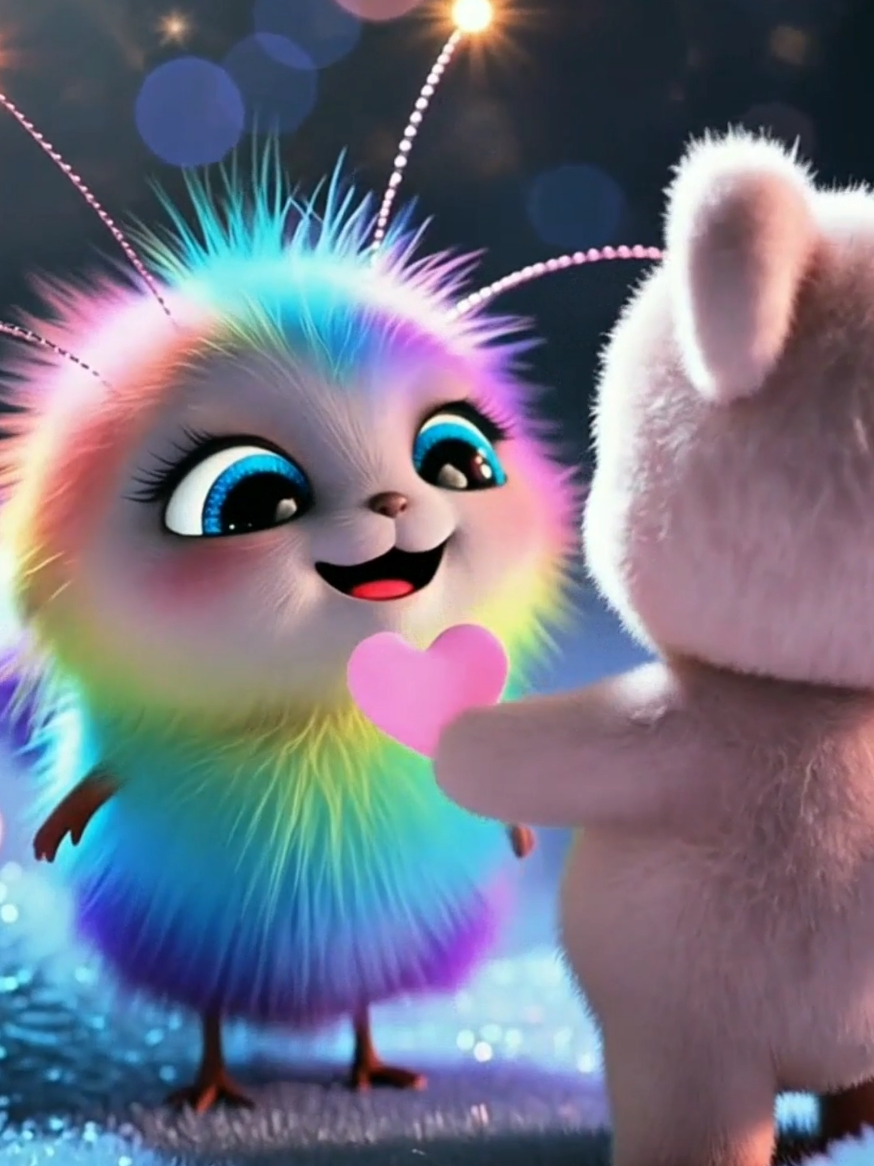 #heart #sweet #fluffy #kiss #friendsforever #withlove #artai 