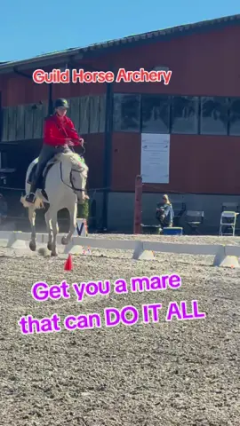 All arounders HATE to see her coming. Ask me what else she can do #horses #horsearchery #mountedarchery #horsebackarchery #mountedarcher #horsetraining 