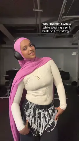 I love being a girl #hijabi #gym #fyp 
