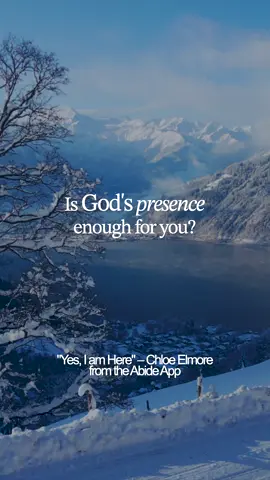 “Is God’s presence enough for you?” Sometimes the answer is yes. Sometimes it’s no. And sometimes... it’s wait. Waiting is never easy. But even in silence, God is not absent. He’s working—for your good and His glory. 🕊️ Trust the pause. Rest in His presence. #AbideApp #ChristianMeditation #WaitingOnGod #GodIsWithYou #FaithOverFear #PrayerLife #BeStillAndKnow #DevotionalMoment #ChristianEncouragement #AbideWithMe
