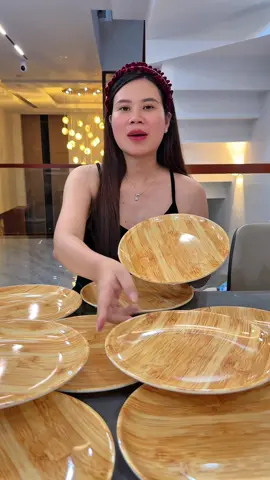 Trả lời @shop Kim tư Lê 🌹 dĩa nhựa Vân gỗ đẹp mà sang #lanđiệu9x #colanreview 