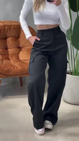 calça cargo Alfaiataria  #modafeminina #moda #tiktokshop #viralvideos #