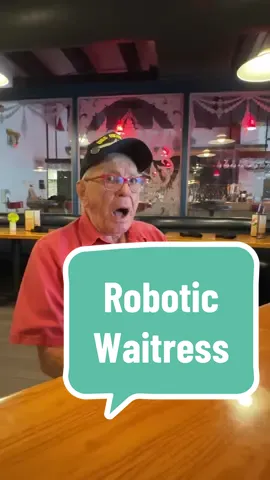My flabber was gasted when I saw this ROBOT WAITRESS! 🤖 #robot #robotwaitress #Tech #fyp #patriotickenny 