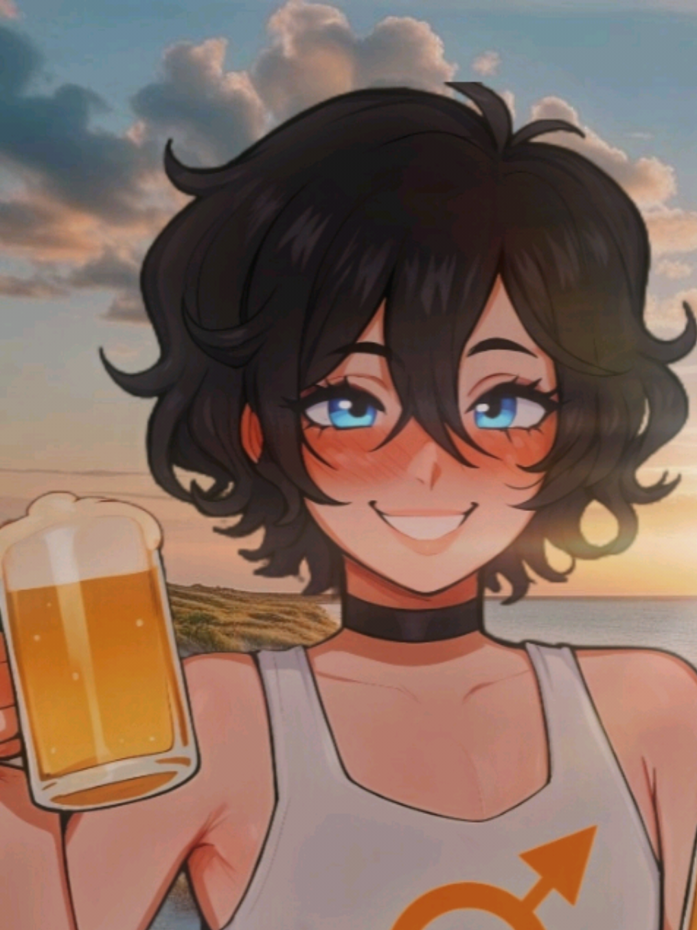 É o Robin oferecendo e sábado à tarde, eu seria louco de não aceitar. 🍺😌 #🍺 #mydream #robin #femboy #praia #❤️ #fy #fyp #foryou  #srsangn #perfect 