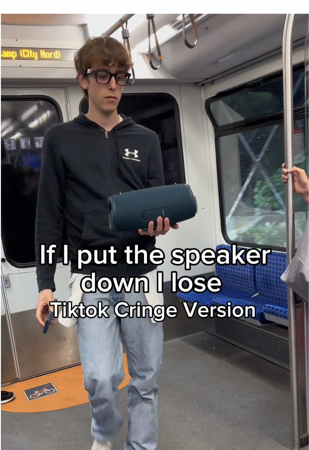If I put the speaker down I lose #prank #meme #publicprank #viral #fyp #fentysuperbrandday 