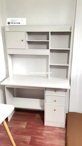 Replying to @mica ⋆𐙚₊˚⊹♡ study table with drawers💗✨ ##studytable##computertable##desk##studytablewithdrawer##teamputiteamkahoy#foryou