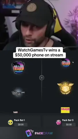 WatchGamesTv wins a $50,000 phone on stream #kickstreaming 