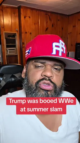 Yeah he was booed at the WWE summer slam today and it was bad. #booed #SummerSlam  #WWE #Trump 