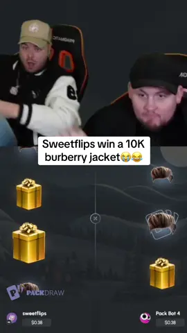 Sweetflips win a 10K burberry jacket😭😂 #kickstreaming 