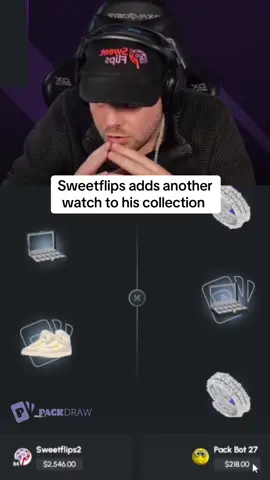 Sweetflips adds another watch to his collection  #kickstreaming 