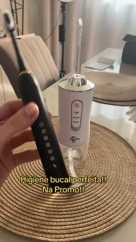 Higiene bucal limpeza oral# gengiva sadia#kit escova elétrica e irrigador 