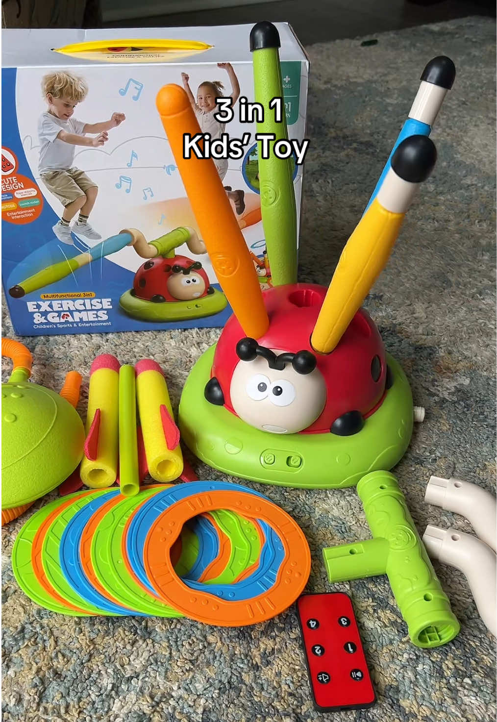 🎉 Get Ready to Jump into Fun! 🎮✨ Level up playtime with our Remote Control Musical Jump & Toss Game—the ultimate sport-entertainment toy that turns any day into an action-packed adventure! 🚀 🎶 Music & Motion: Engage kids with lively tunes and exciting jump-and-toss action controlled by an easy-to-use remote. 🏡 Indoor & Outdoor Play: Perfect for endless fun whether in your living room or backyard! 👣 Active & Educational: Boost motor skills, coordination, and physical activity through interactive gameplay. 🎁 Best Gift Ever: Ideal for birthdays, Christmas, or any special occasion—guaranteed smiles and laughter! 🔥 Grab yours today and let the games begin! 🔥 @ToysMars Official #KidsToys #OutdoorFun #RemoteControlToy #ActiveKids #BirthdayGiftIdeas #ChristmasGifts #SportToys 