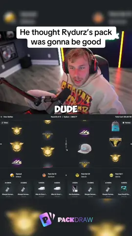 He thought Rydurz’s pack was gonna be good #kickstreaming 