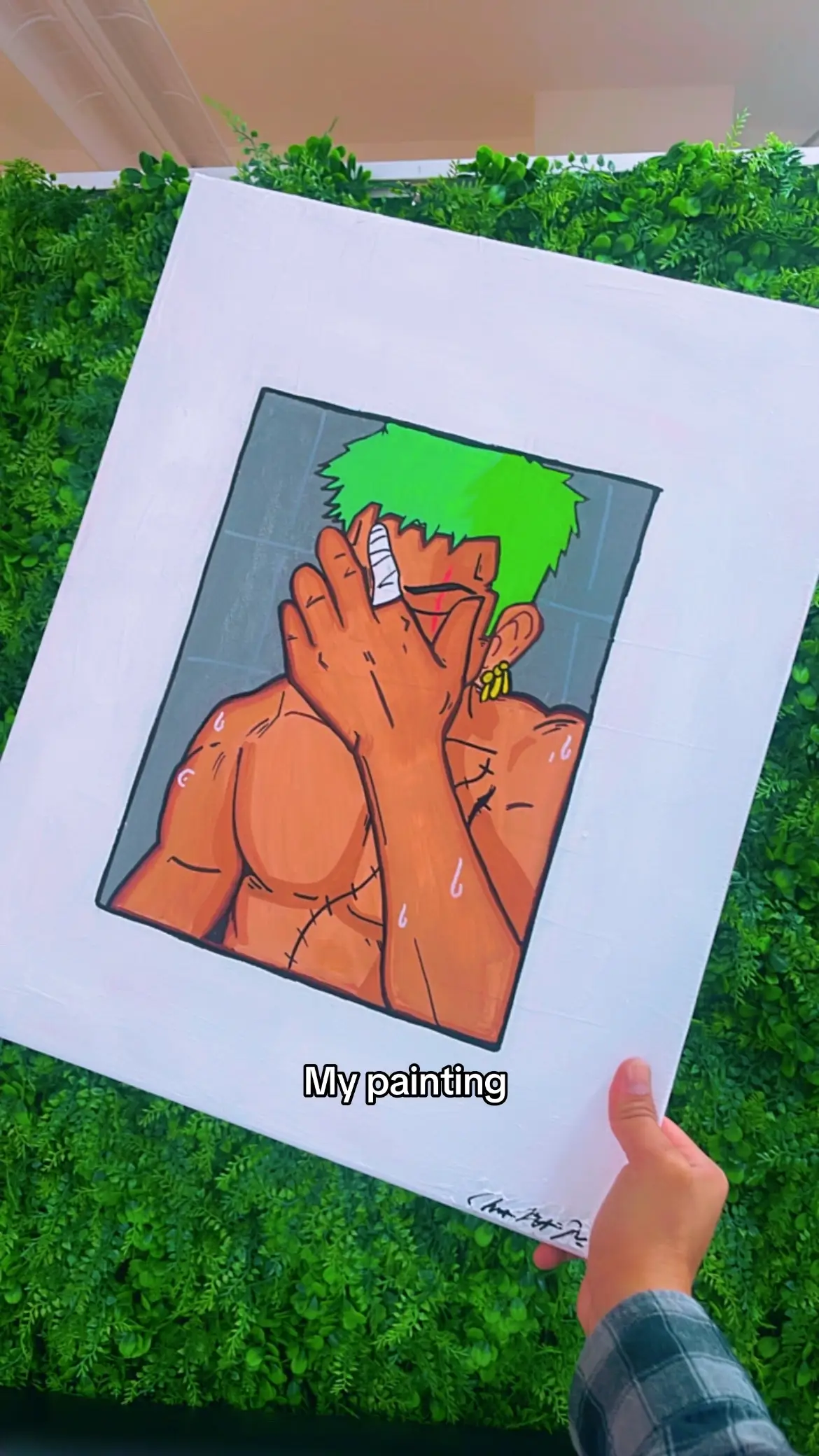 Zoro is just so so… fine.. 🥹💚😮‍💨 #roronoazoro#fyp#artistsoftiktok#onepiece#strawhatpirates 