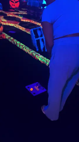 She lost….but so did I! 😂😂😂 #fyp #monsterminigolf 