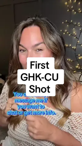Starting my first dose of GHK-Cu today. Supporting skin, hair, joints, and midlife wellness from the inside out. Curious about peptides? You’re not alone 💉✨ #PeptidesForWomen #MidlifeWellness #GHKCu