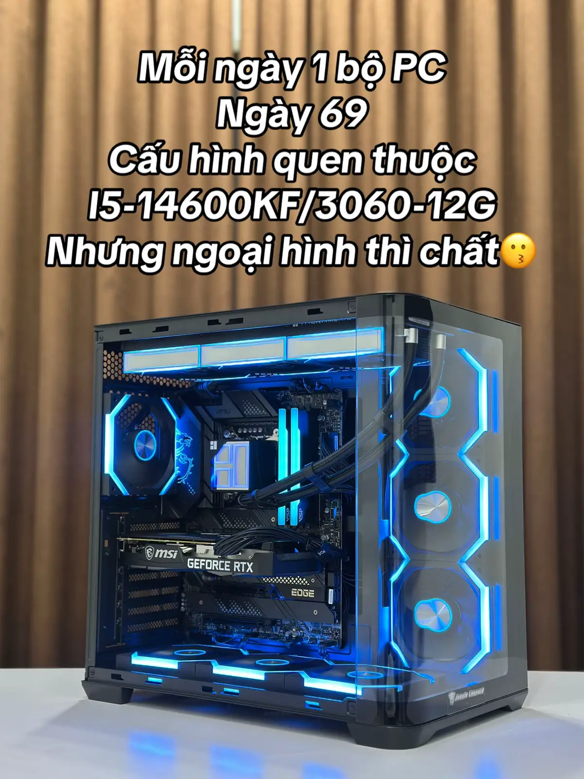 Anh em hỏi sao toàn lắp I5-14600KF thế? Thì tại nó ngon bổ rẻ thì khách build nhiều thôi ạ😗 #tuancongpc #pcgaming #xuhuong #pc #buildpc 