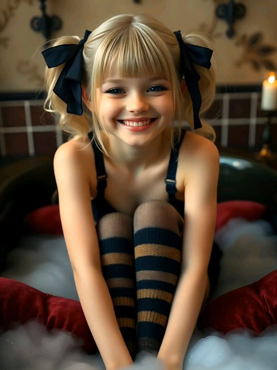 More smiles to brighten up your day 😊 #aigirl #girl #teenager #models #pigtails #beauty #fairy #adolescente  #подросток #青少年 #принцесса #модель 