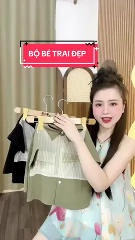 Bộ bé trai đẹp #thoitrangtreem #bodobetrai #maccungthuy #viral 