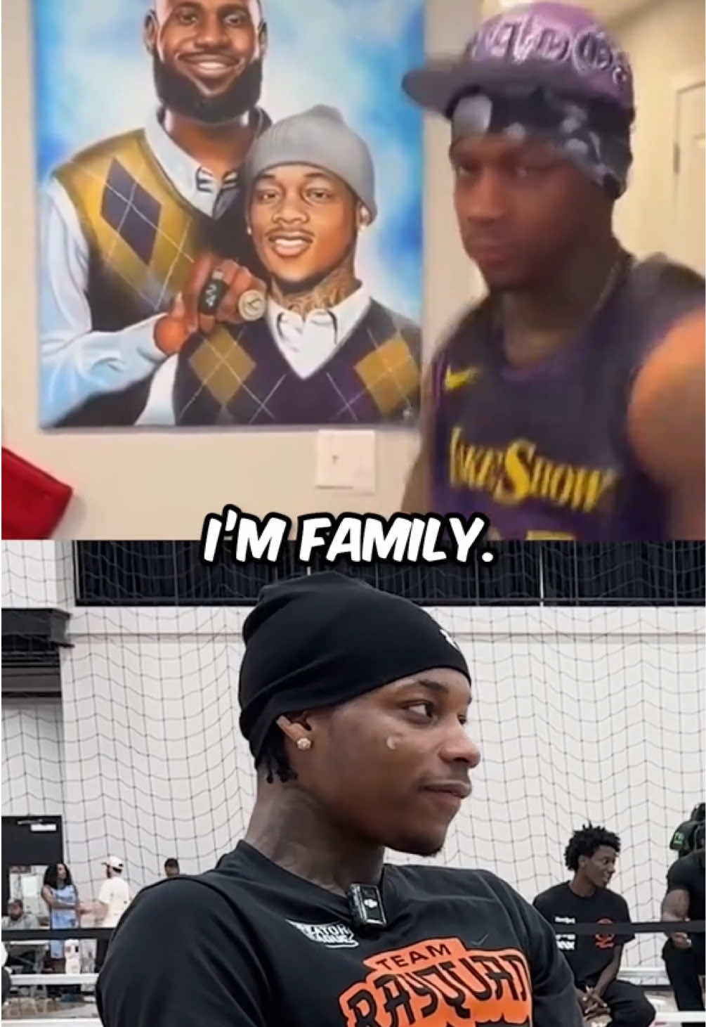 Lebron and Tylil really family. 😭 @Broadcast Boys @Creator League #NBA #bball #lebron #lakers #streaming 