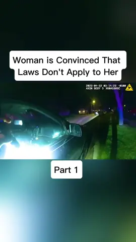 Woman is Convinced That Laws Don't Apply to Her#police #policeman #cop 
