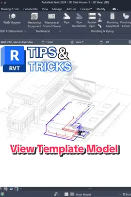 View Template function in Revit #revitmep #revit #Bim #mep #mechanical #electrical #plumbing #tutorial #fyp  