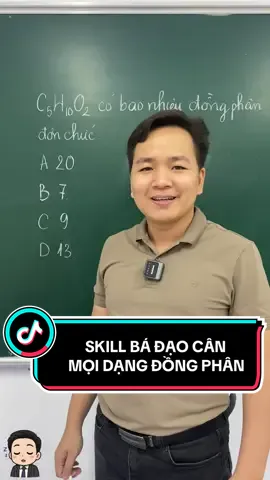 Skill cực bá đạo cân mọi dạng đồng phân #hoahoc #hoa12 #minhmyelin #xuhuong