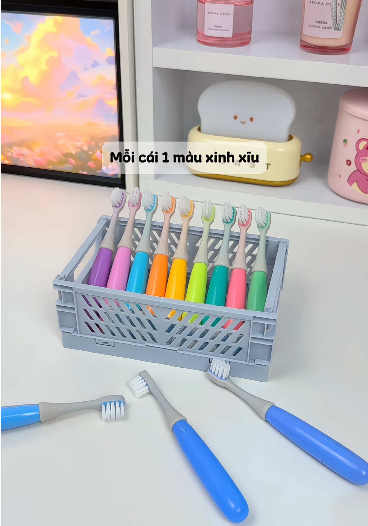 tootoo 12 PCS Bàn chải đánh răng trẻ em theo tháng hộp 12 chiếc phân tuổi 1-3-12 tuổi Bàn chải đánh răng thay hàng tháng , làm sạch răng miệng Cho Bé #tootoo #banchaidanhrangchobe