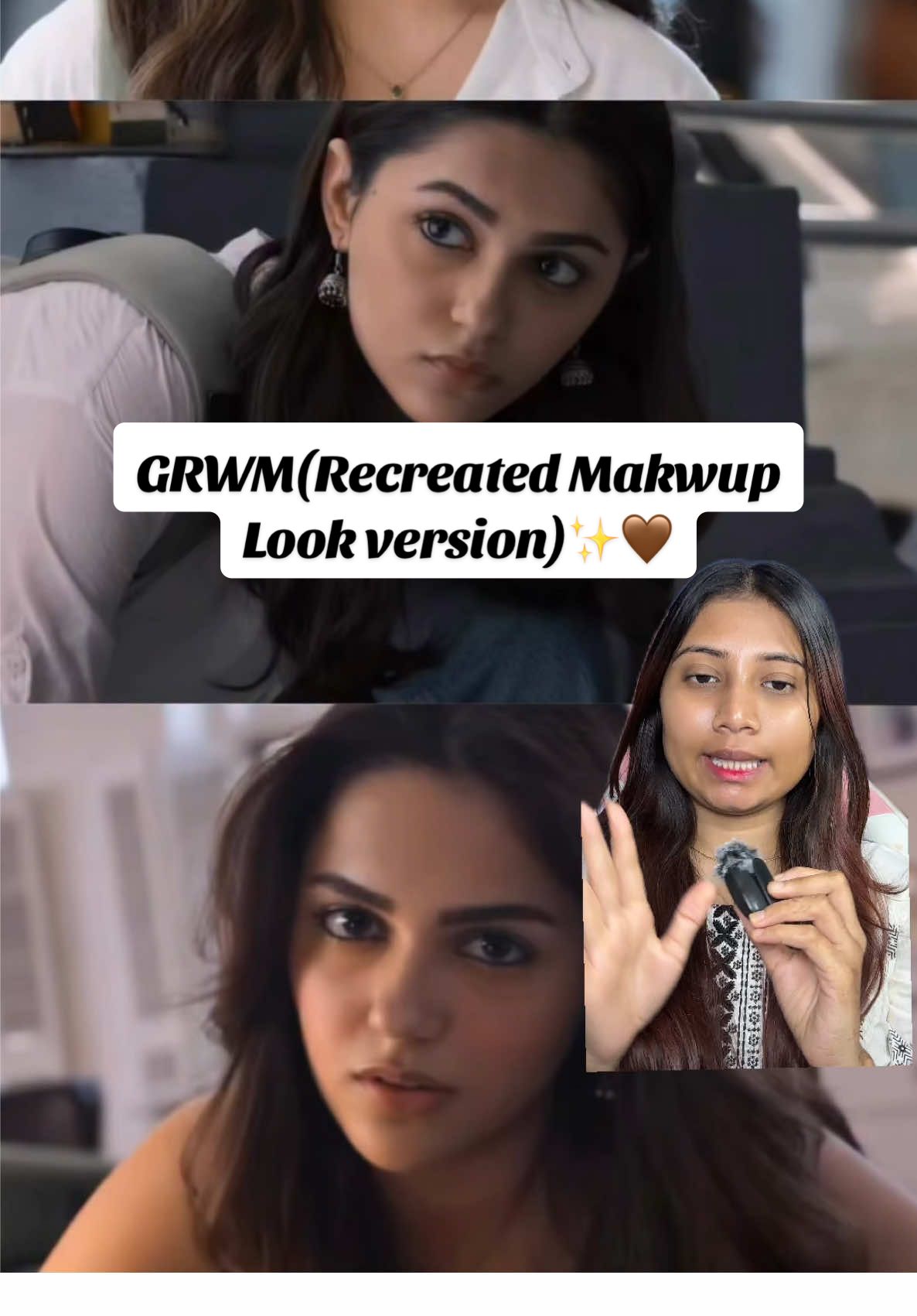 Recreated Saiyaara’s actress Makeup Look🤎✨🤌🏻 #greenscreen #makeuprecreation #sabina98 #makeuptutorial #grwm #foryoupage #foryou 
