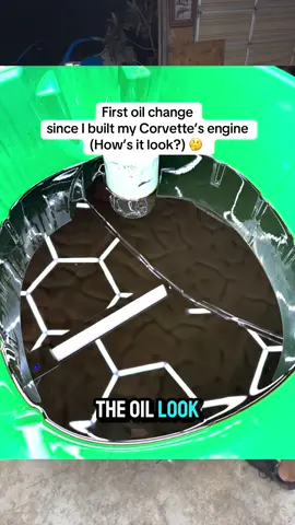 Oil looked good & I’m really glad… 😅#TikTokAutoCampaign #CarRepair #chevrolet #corvette #enginebuild 
