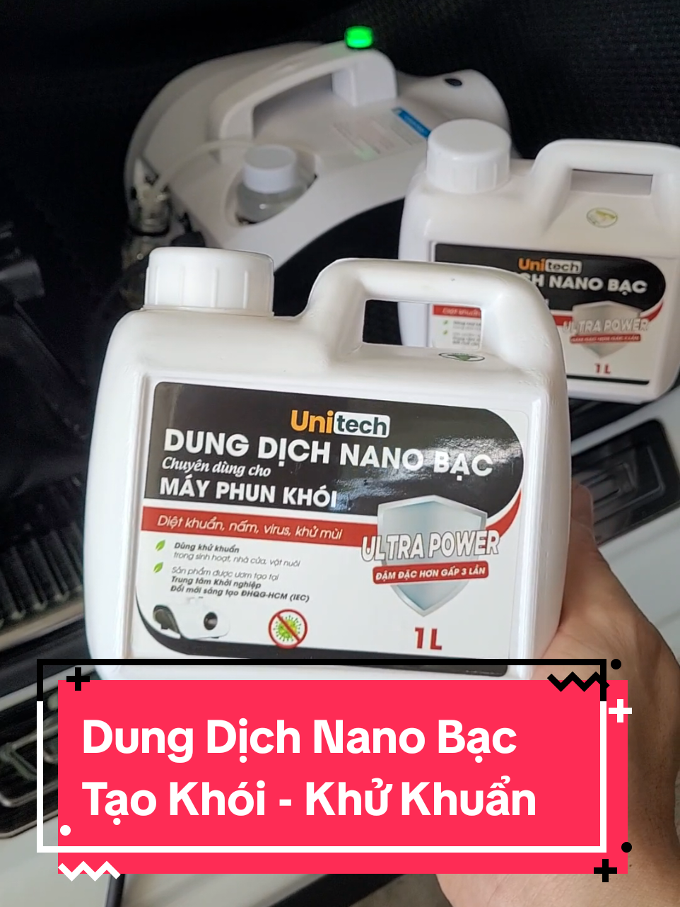 Dung Dịch Nano Bạc Tạo Khói Khử Khuẩn 1L Nội Thất Ôtô #Xuhuong #Thịnhhành #Nano 
