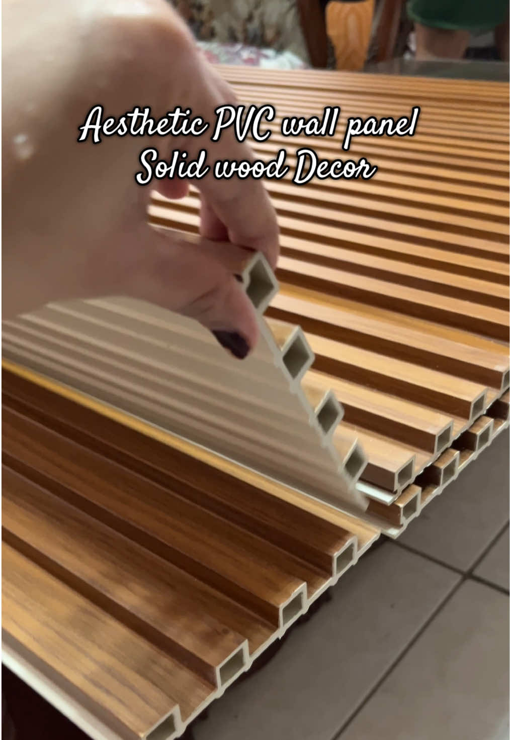 AESTHETIC WALL PANEL #pvcwallpanel #estetik #walldecoration #pvcpanel #pvcwoodpanel #walldecor #tvbackgroundwall 