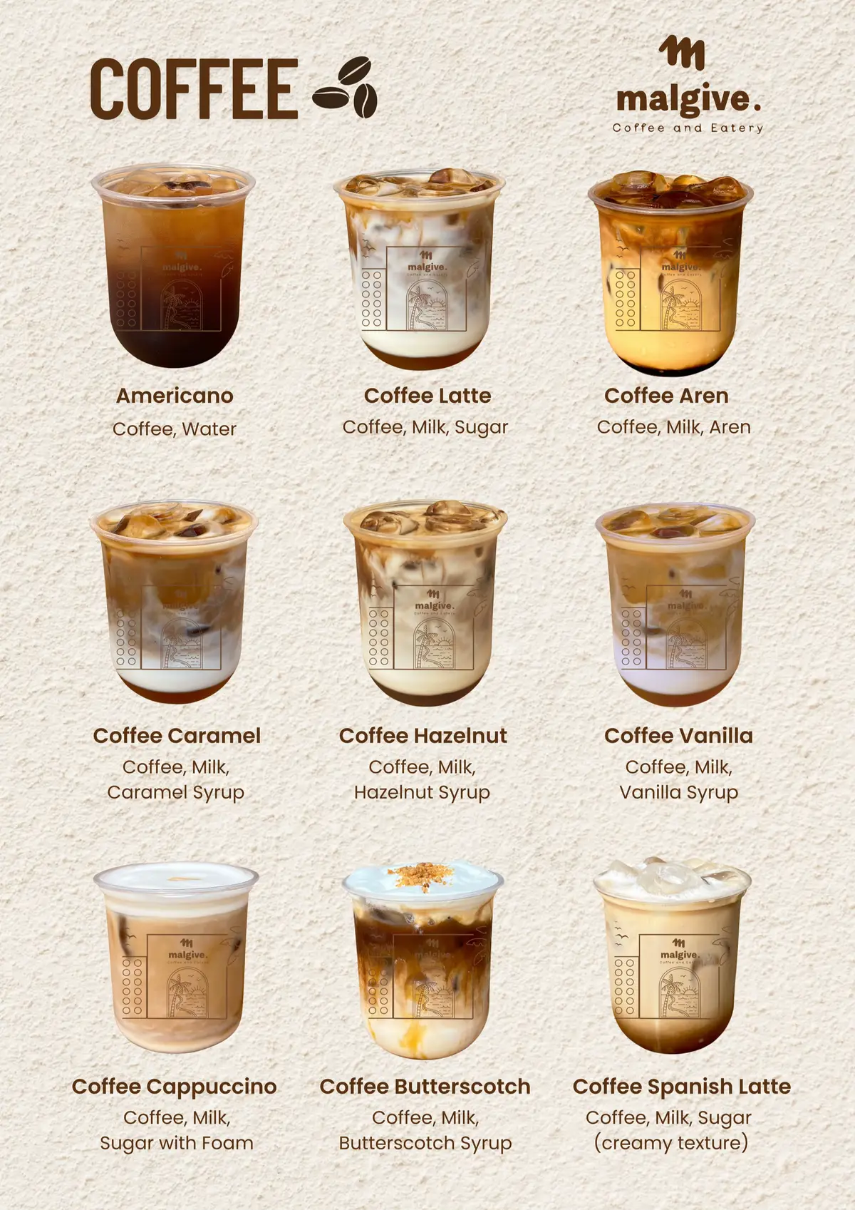 Menu kopi series di Malgive! we are ready for Hot and Ice!! price start dari 12,5k aja loh!!! cocok buat kantong pelajar 😭🫰🏻 #promoseruweekend #malgive #malgivecafegresik #cafegresik #cafesurabayabarat #cafemurah #hospitality #menganti #mengantigresik #latteart 