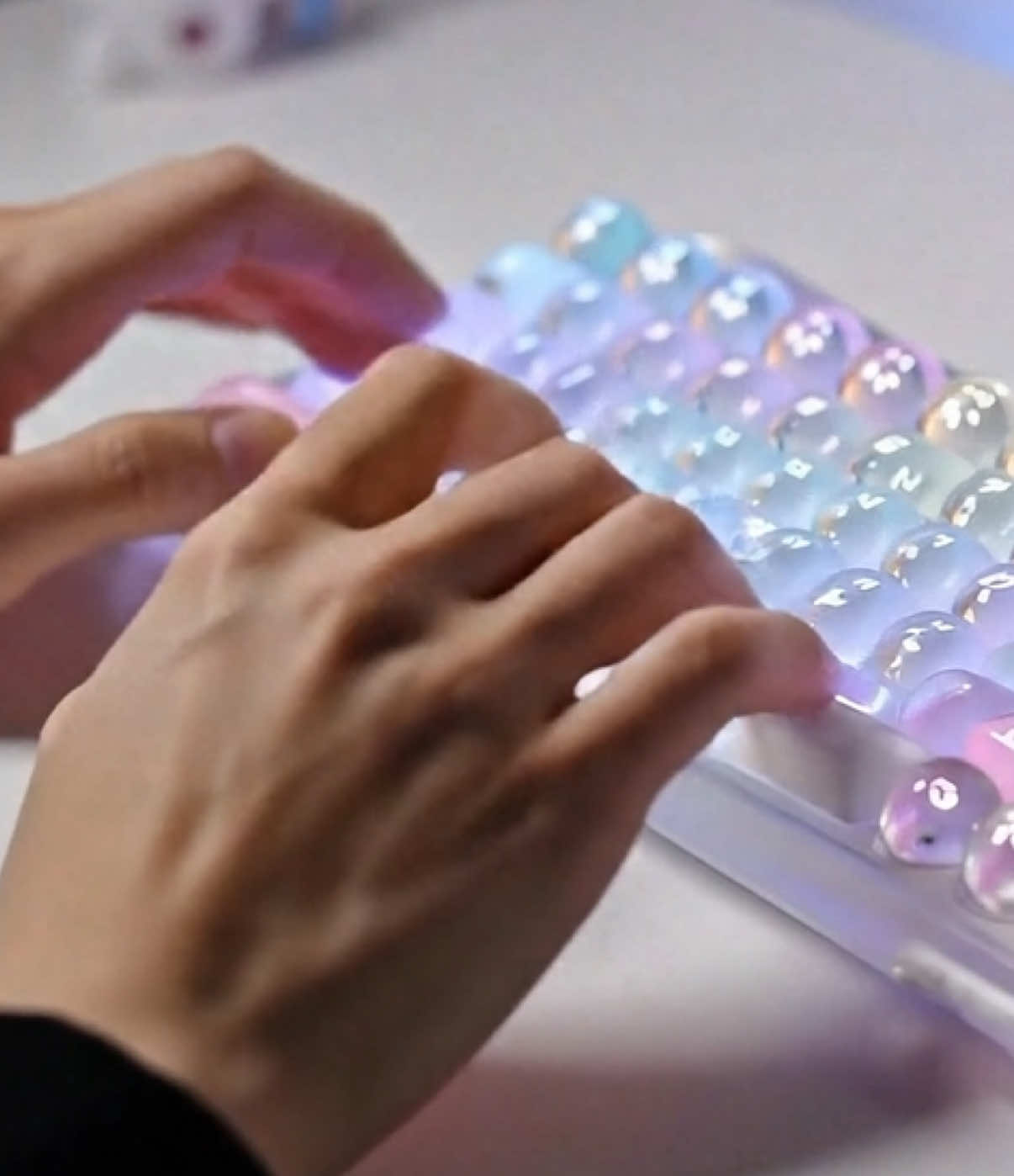 Keyboard typing ASMR!  - - - #fentysuperbrandday #satisfyingvideo #satisfying #oddlysatisfying #asmr #asmrvideo #asmrtiktoks #ai #aiasmr #aiart 