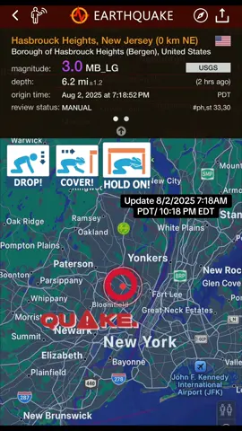 #earthquake #newyorkcity #newjersey 