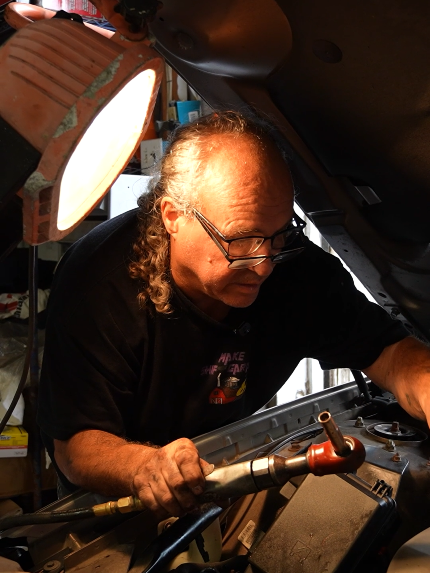 CHANGING A WATERPUMP??? PT2 SUBSCRIBE TO YOUTUBE & WATCH THE FULL VIDEO!!! #repaiR #nyc #how #makeshiftgarage #makeshifthappen #makeshift #cool #crazystory #happen #car #mechanic #welder #fast #stick #huh #wow #forypupage #fyp #viralvideo #wild