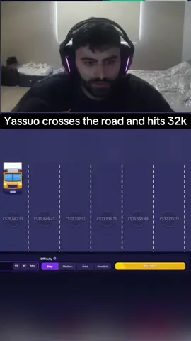 Yassuo crosses the road and hits 32k#kickstreaming 