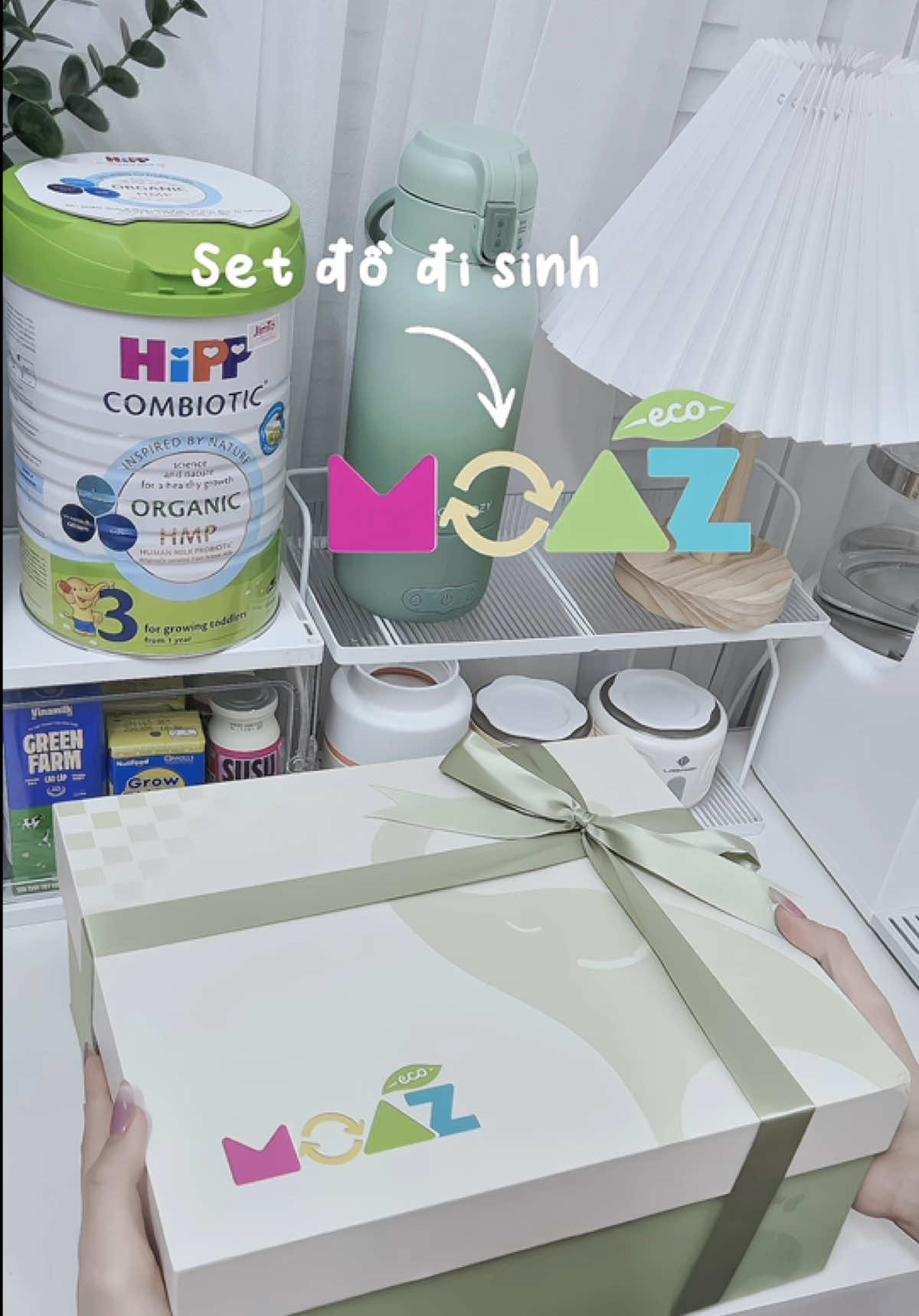 Set đồ đi sinh đầy đủ siêu xinh nhà Moaz Eco mới ra mắt các mẹ đã biết chưa? #mecoemcam #fypシ #mevabe #moazeco #moazeco_tosacventron #mebimsua 