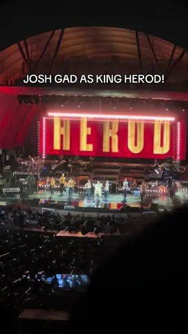 ahhh surprise JOSH GAD back a day early as King Herod! #hollywoodbowl #jesuschristsuperstar #joshgad 