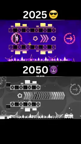 2025 vs 2050 electrodynamix #fyp  #2025  #geometrydash #memes  #geometrydashlevel