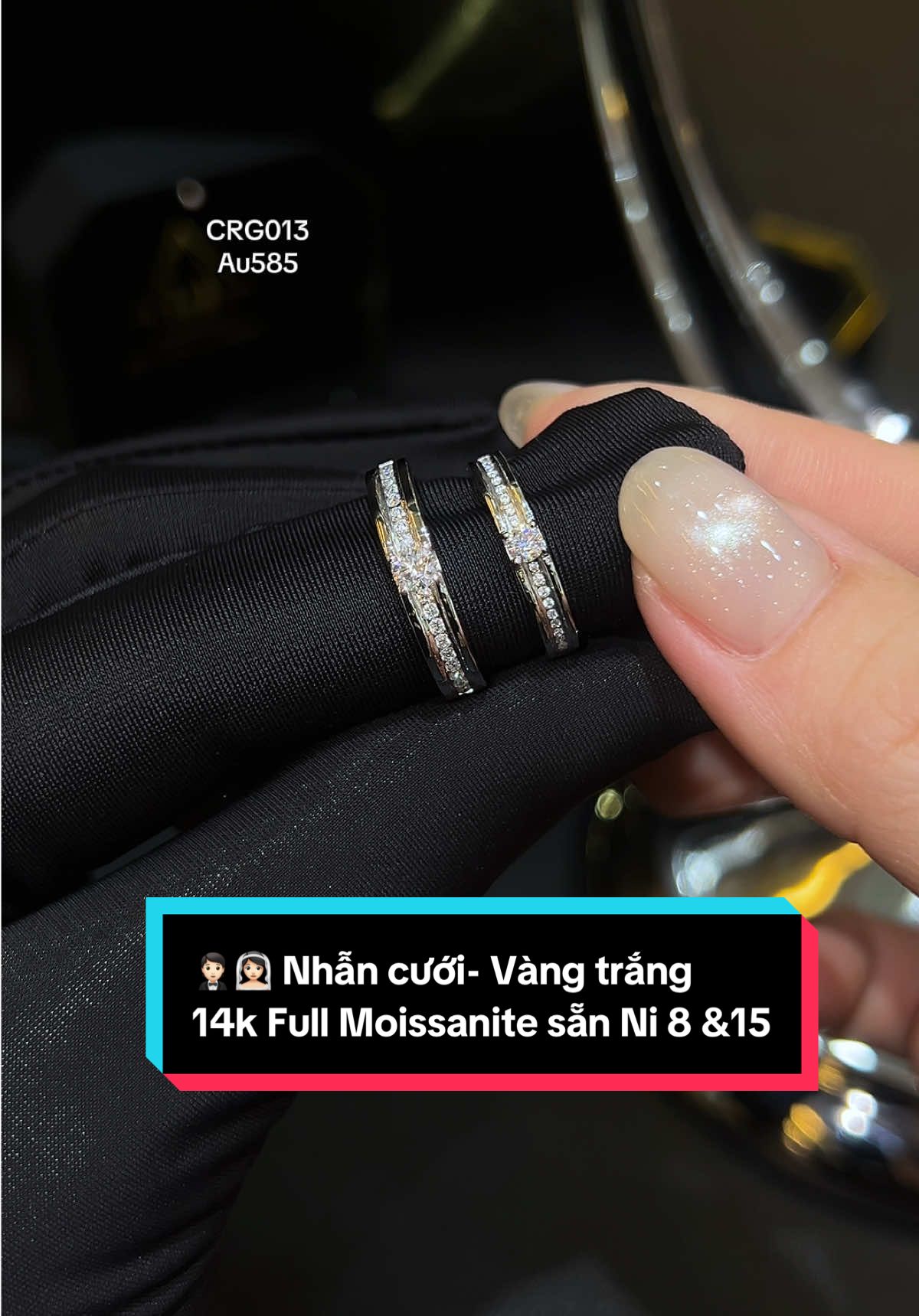 Em ơi… 💕 #tuanmoissanite #hatuanjewelry #nhancuoi #vangtrang #moissanite #videoviral #xuhuong 