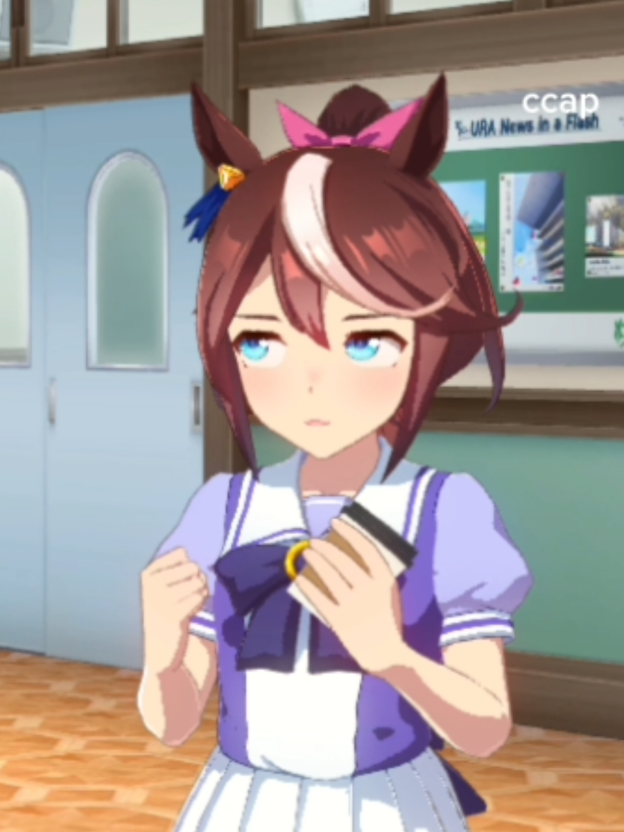 the father-daughter vibes here is intense, so cute. #umamusume #tokaiteio #symbolirudolf #fyp 