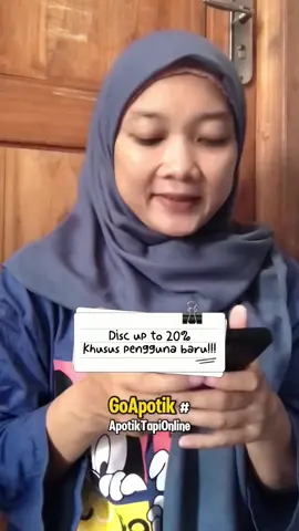 Nggak ada kendaraan? Mager? Atau kamu gak bisa kemana2 tapi harus  tebus resep obat, beli vitamin, beli obat atau beli kebutuhan ibu dan anak? Tenaaang .. sekarang ada aplikasi GoApotik #ApotikTapiOnline yang bisa membantu kamu. Bekerjasama dengan apotek resmi dan terpercaya karena sudah terverifikasi jadi aman dan produknya pun 100% original. Ada kabar baik nih buat kamu pengguna baru ada diskon up to 20% looh dan pastinya di GoApotik harga bersaing , promonya juga banyaakk! Oiya untuk biaya antarnya juga freeongkir loh jadi tunggu apa lagi download aplikasi @GoApotik di Appstore/Playstore sekarang juga! 