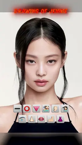 How to Draw Jennie step by step #foryoupage #drawing #jennie #jenniekim 