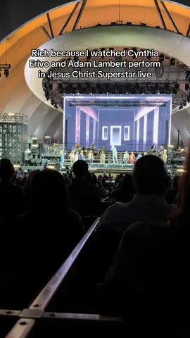 Never seen nor heard Jesus Christ Superstar before. The bar is now set in HEAVEN. Cynthia Erivo, Adam Lambert, and the ENTIRE cast did such and AMAZING JOB!!!!  #musicaltheatre #hollywoodbowl #nightout 